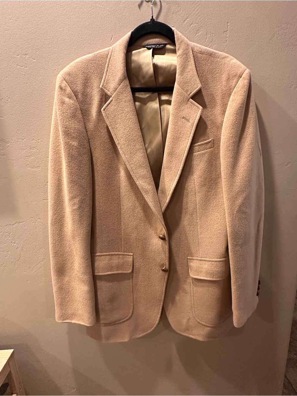The Highlander 100% Camel Hair Men’s Blazer 41L Made USA - Vintage